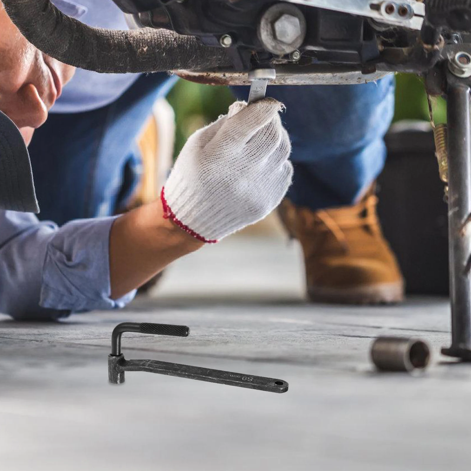 

Adjustment Wrench 9MM Motorcycle Engine Screw Tool Repairing Gap Motorcycle Valve Adjusting Tools Engine Valve Maintenance Tool