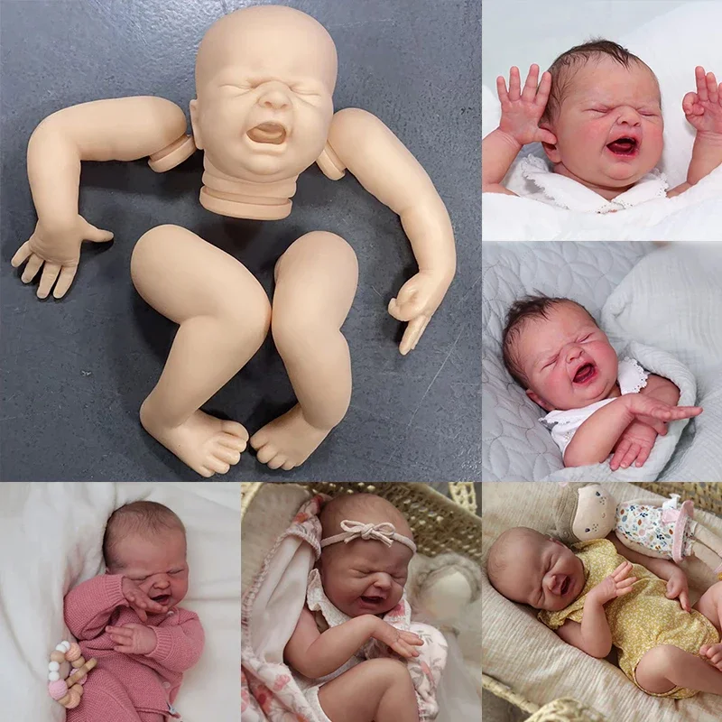 19inch Reborn Doll Kit MARIA Unpainted Reborn Kit with Cloth Body