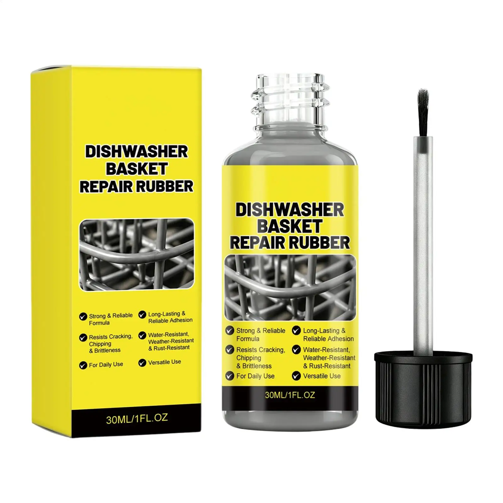 Dishwasher Rack Repair 30ml Appliance Basket Touchup Paint Restorer for Home Kitchen Apartment Restaurant Dining Room