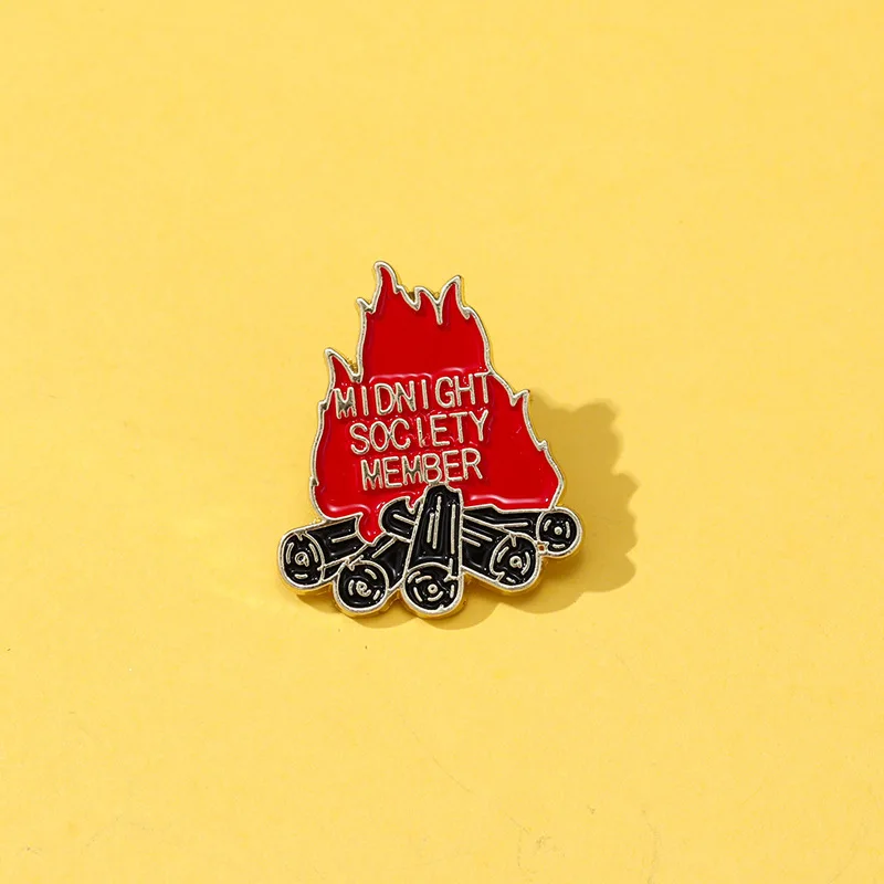 

New Creative Bonfire Design Brooch Zinc Alloy Badge Pin Decoration for Diy Clothes Bags Shoes Hat Scarf T-shirt Jeans