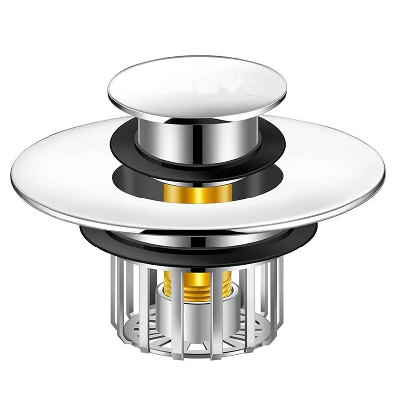 

AT29-для сливной раковины, совместимая корзина для фильтров с защитой от засорения, медная ванна 2-в-1 для сливной пробки с уловителем волос