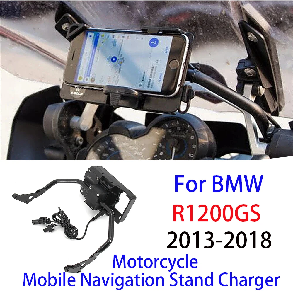 R1200GS R1250GS Mobile Phone USB Navigation Bracket Motorcycle USB Charging Mount For R 1200 GS LC ADV R1250 GS Adventure 2020