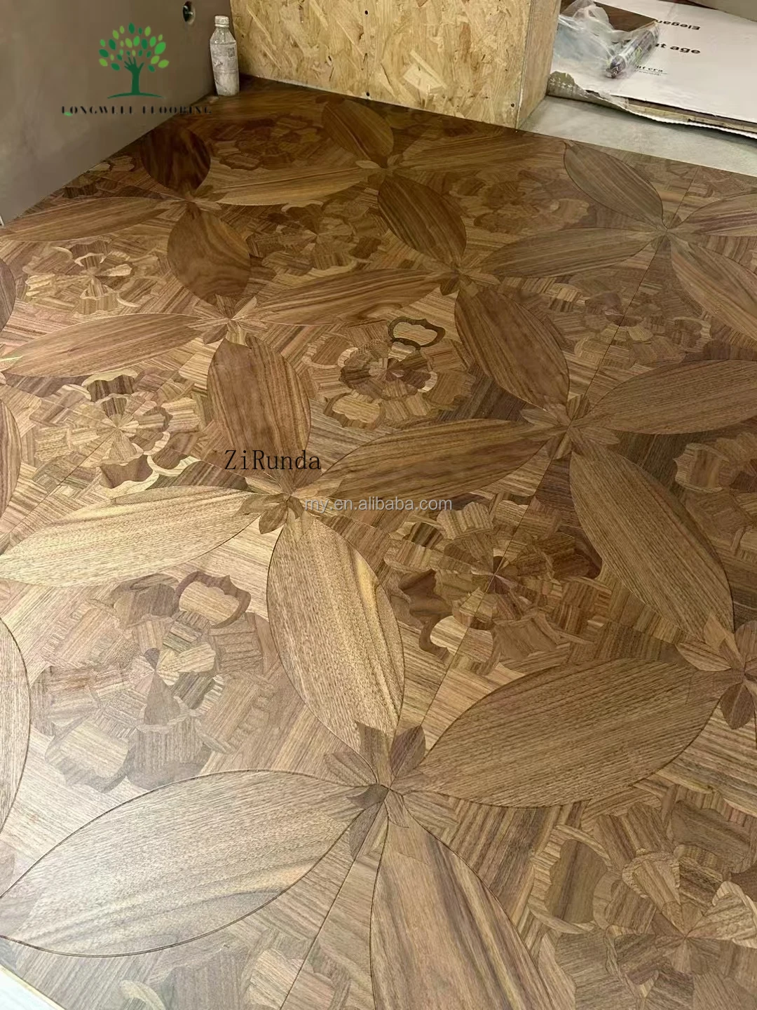 نسخة مخصصة من أرضيات خشب البلوط الفرنسي الفاخر من الخشب الصلب #6