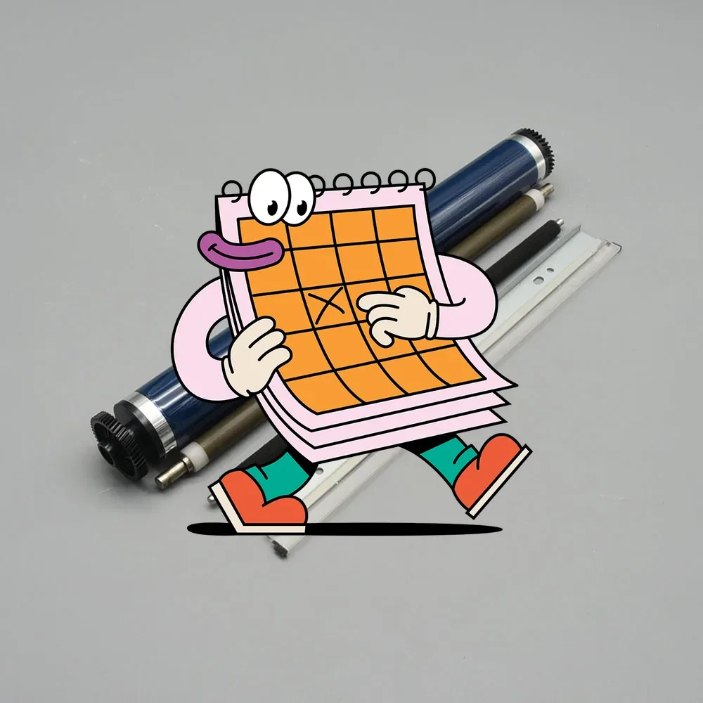 

1Set. OPC drum + Drum Cleaning Blade+ PCR + Charge Roller For Ricoh SPC435 440 401 430 431 300 400 for Savin LP137 LP142 CLP37