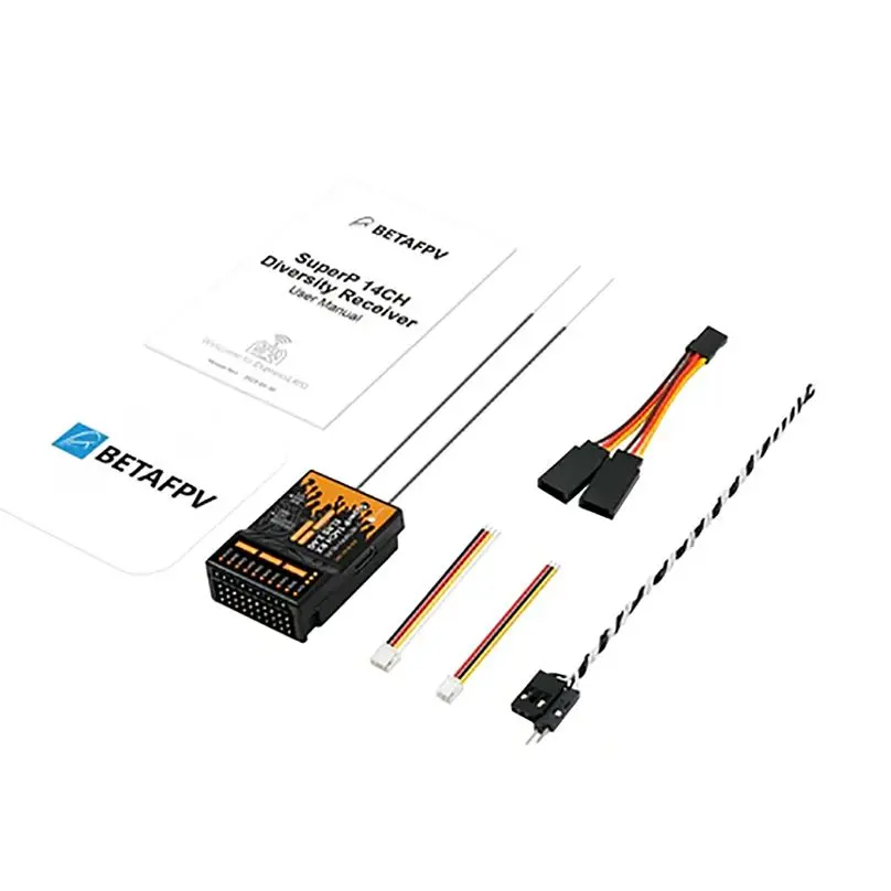 BETAFPV SuperP 14CH Diversity Receiver ELRS 2.4GHz/915MHz/ 868MHz Built-in a TCXO For Multirotors Fixed-wing aircraft Cars Boats