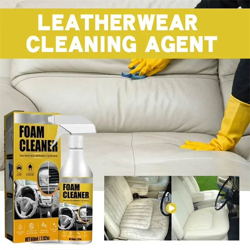 

Multi-purpose Foam spray cleaner for cars Multifunctional Foam Cleaner Car Interior Home Wash Maintenance Surfaces Spray