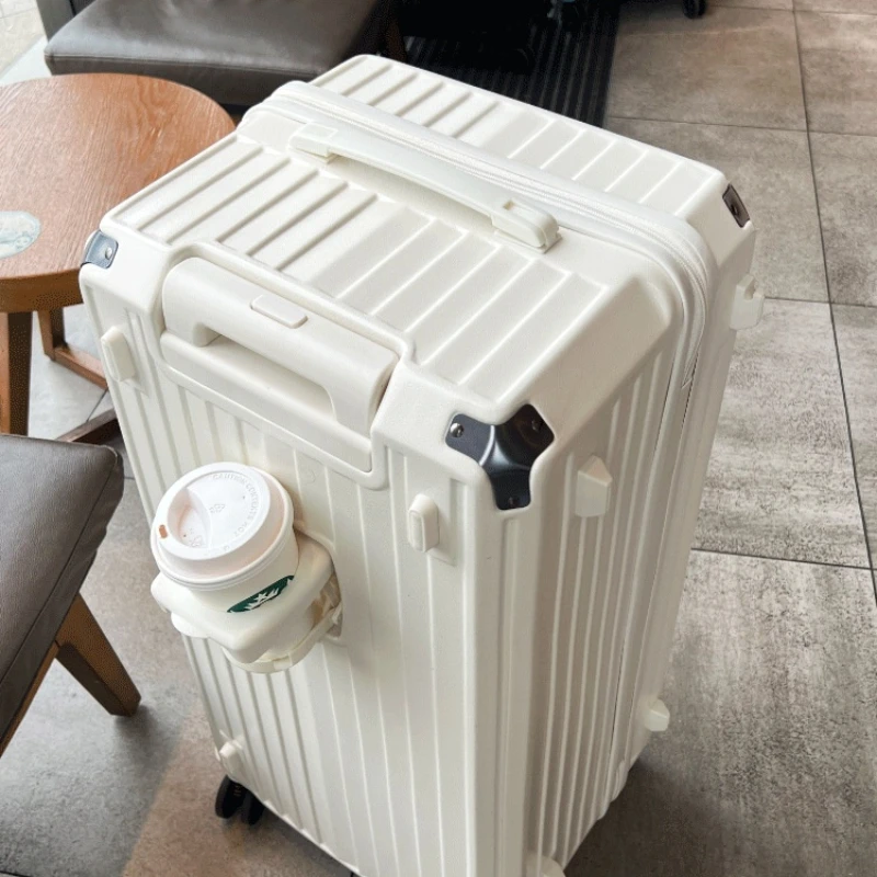 Suitcase 30‘’32‘’ 34‘’36‘’ Large Capacity Trolley Case Function Trolley Case Cup Holder Luggage large size luxury brand luggage