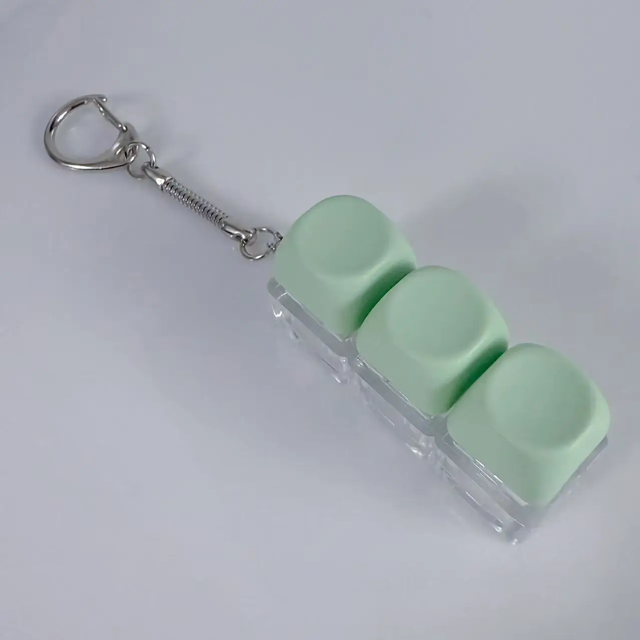 ZAKOL Neue interaktive LED-Tastenkappen in Macaron-Farben, Fidget-Schlüsselanhänger, DIY-Tastatur-Dekompressionsspielzeug, Taschenanhänger, Schlüsselanhänger – Detail 6