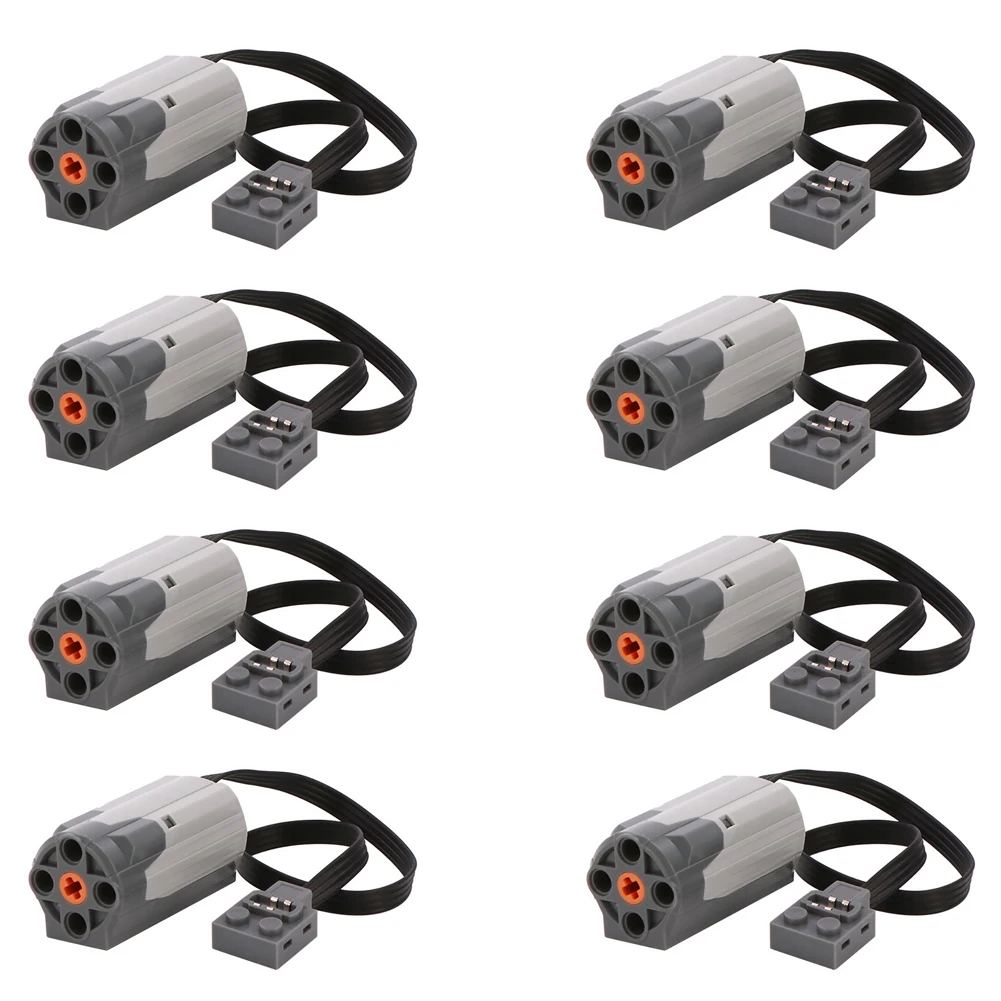 

8PCS M Motor MOC Power Functions M-Motor L-Motor XL-Motor Compatible with Standard Building Blocks 8883 88003 99012