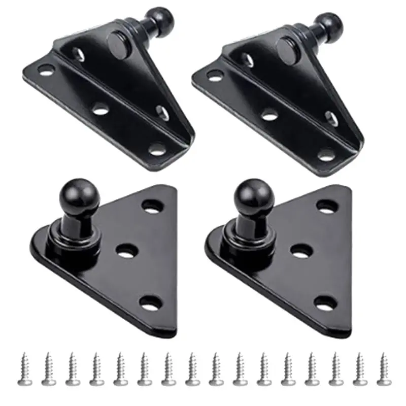 For Springs And Shock Absorber 10Mm Ball Stud Mounts-Flat And L-Type Included, Comes With Mounting Screws