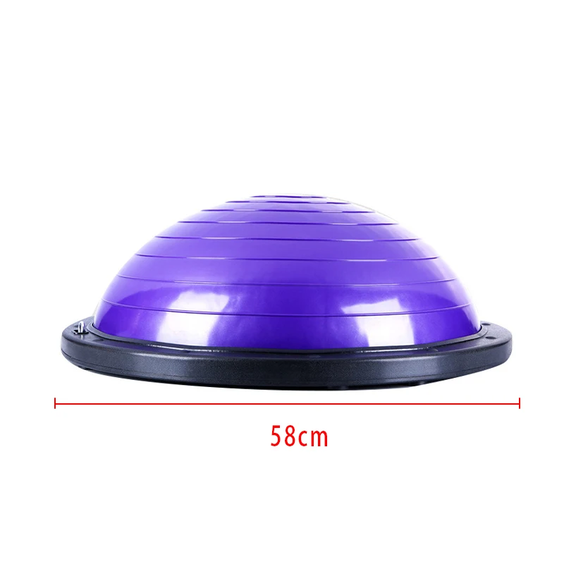 58CM Yoga Explosion Proof Wave Speed Dome Yoga Hemisphere Dedicated Fitness Ball Yoga Ball Balance Ball Hemisphere Sport