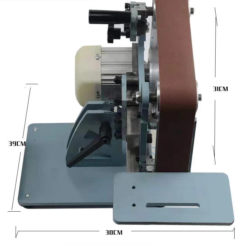 Abrasive Belt Machine Household Small 750W Variable Frequency Motor Vertical and Horizontal 915 Abrasive Belt 50 Metal