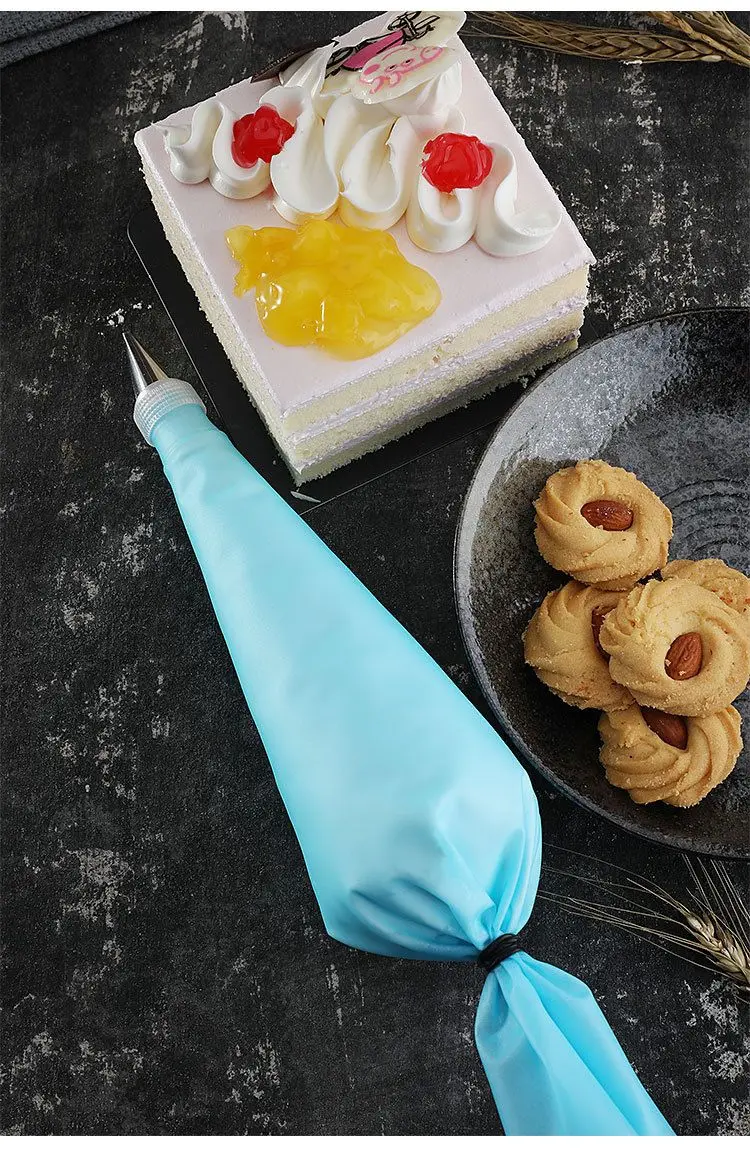 Silicone Icing Piping Pastry Bags Reusable Cake Cream Bag Cupcake Fondant Baking And Bakery Accessories Kitchen Decorating Tools