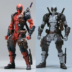 New AMAZING YAMAGUCHI Deadpool 2.0 Grey Action Figure Mutants Joint Movable KAIYODO Wade SHF Model Collection Movie Toys Gift