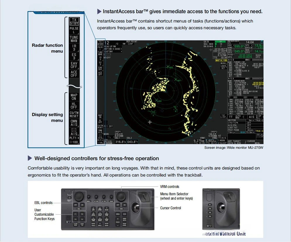 Radar Far-2318 Display 23-Inch Marine Navigation Radar CCS Ship Inspection