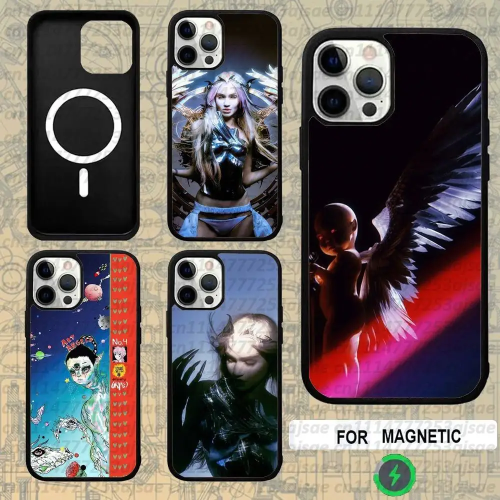 G-Grimes Miss Anthropocene For Magsafe Wireless Charger Case For iPhone 18,15,16,17,13,14,11,12,Pro,Max,Plus,E,Air,Mini Magnetic