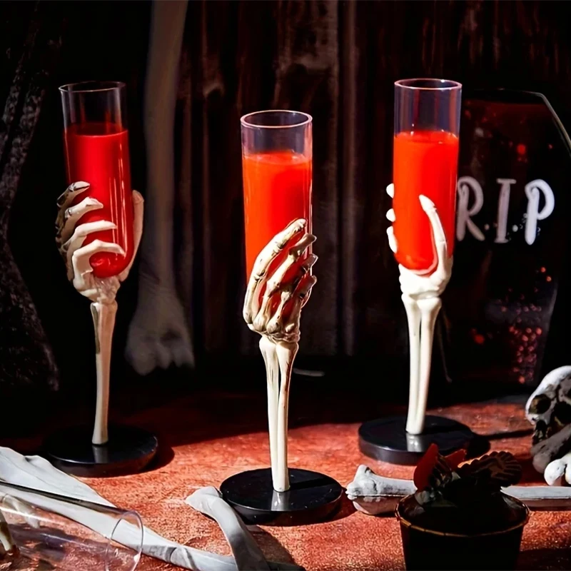 Halloween Decorations Retro Goblet Tableware Skeleton Hand A