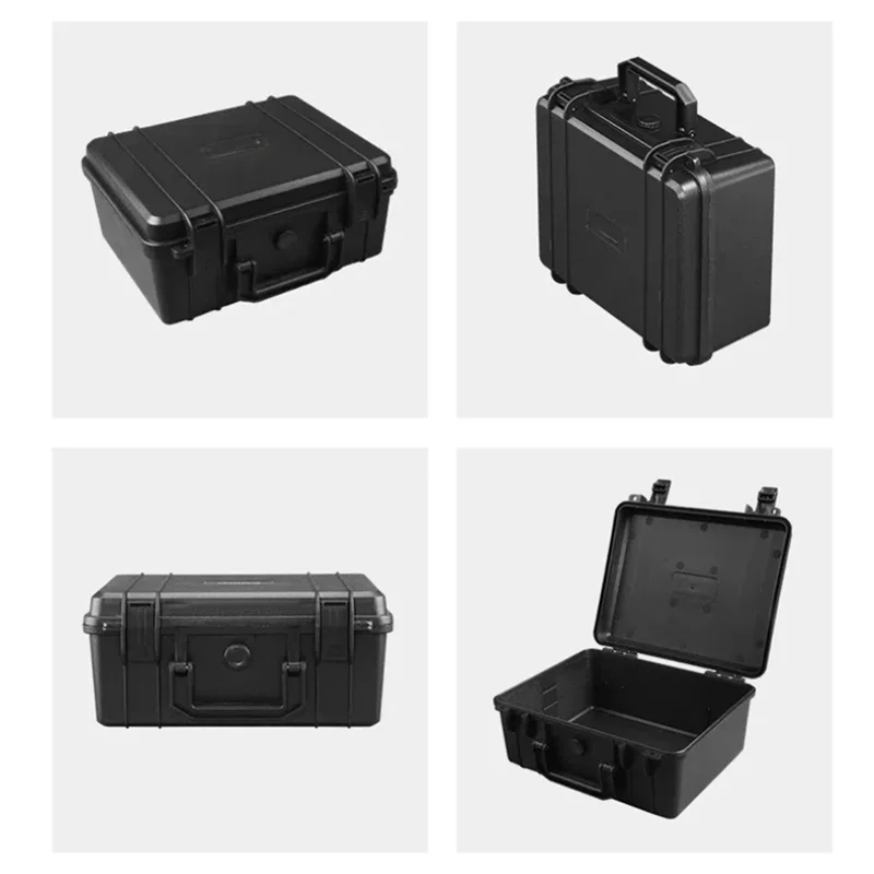 AS60-Portable Suitcase Thicken Plastic Hard Case Equipment Hardware Toolbox Large-Capacity Instrument Box With Sponge