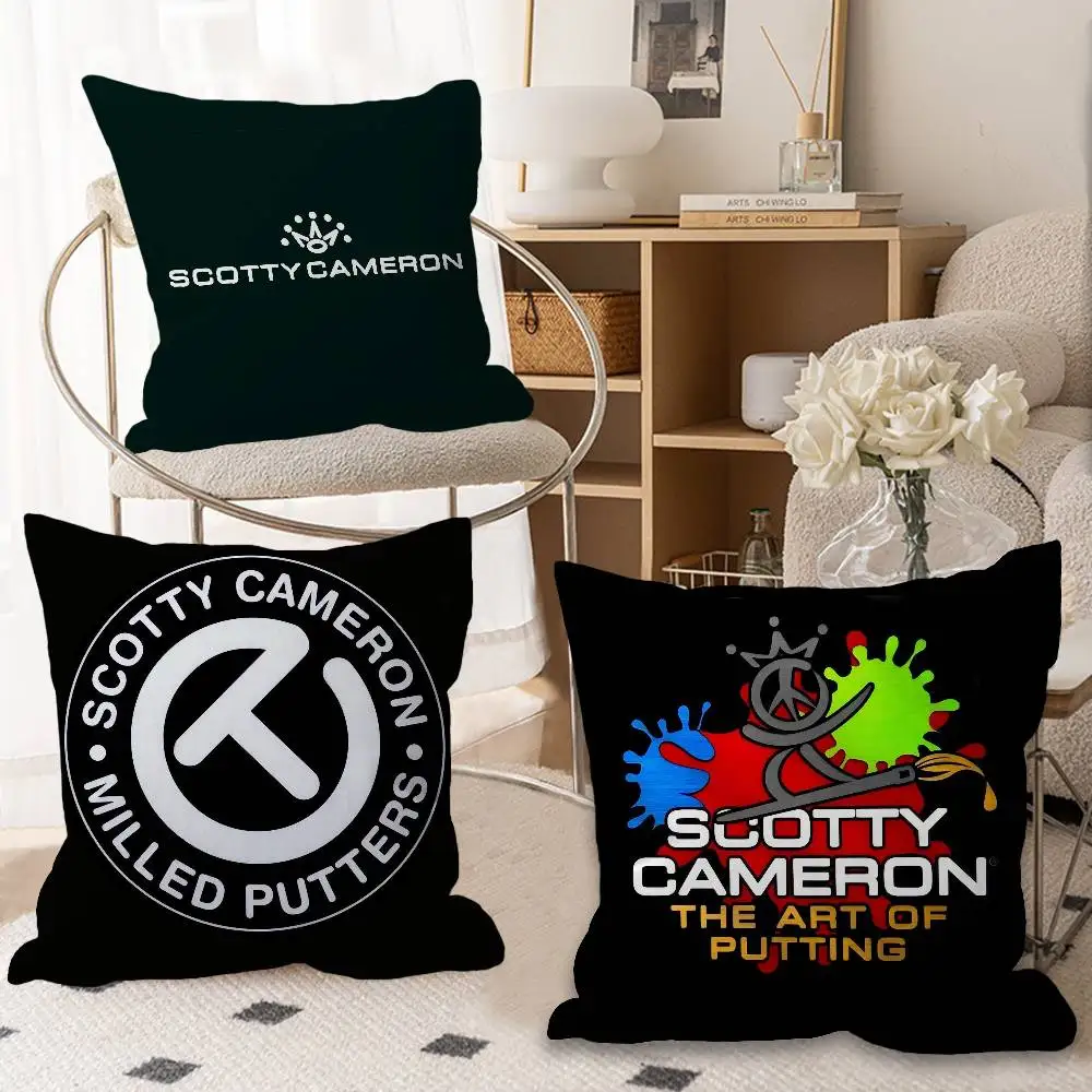 

Classic Logo S-Scotty C-Cameron Pillow Gift Home Office Decoration Pillow Bedroom Sofa Car Cushion CoverPillow Case