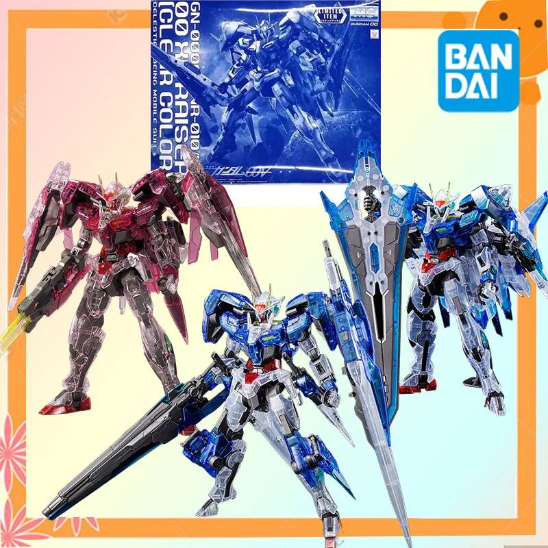 

Bandai Original GUNDAM MG Series THE GUNDAM BASE LIMITED TRANS-AM RAISER Anime Action Figure Assembly Model Toys Collectible