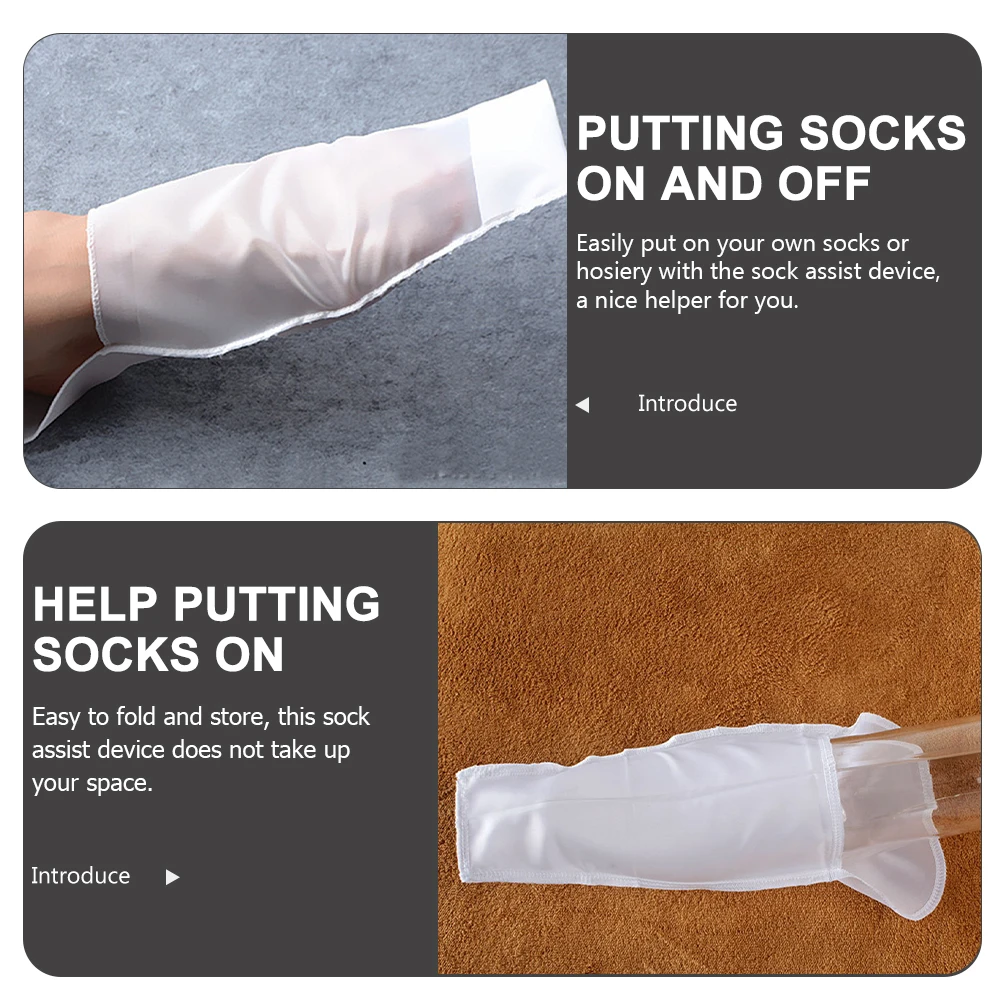 

6 шт., устройство для помощи при носках, инструмент для поддержки гладких носков из чинлона для пожилых людей, беременных, инвалидов, вспомогательный помощник по мобильности