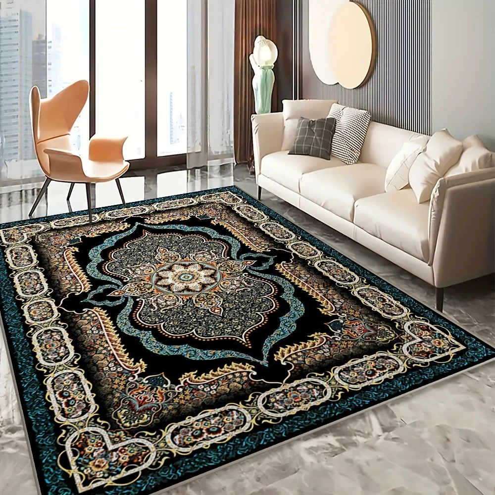 

VIKAMA Bohemian ethnic style decorative carpets for living rooms, bedrooms, large carpets, bedside blankets, and home decoration