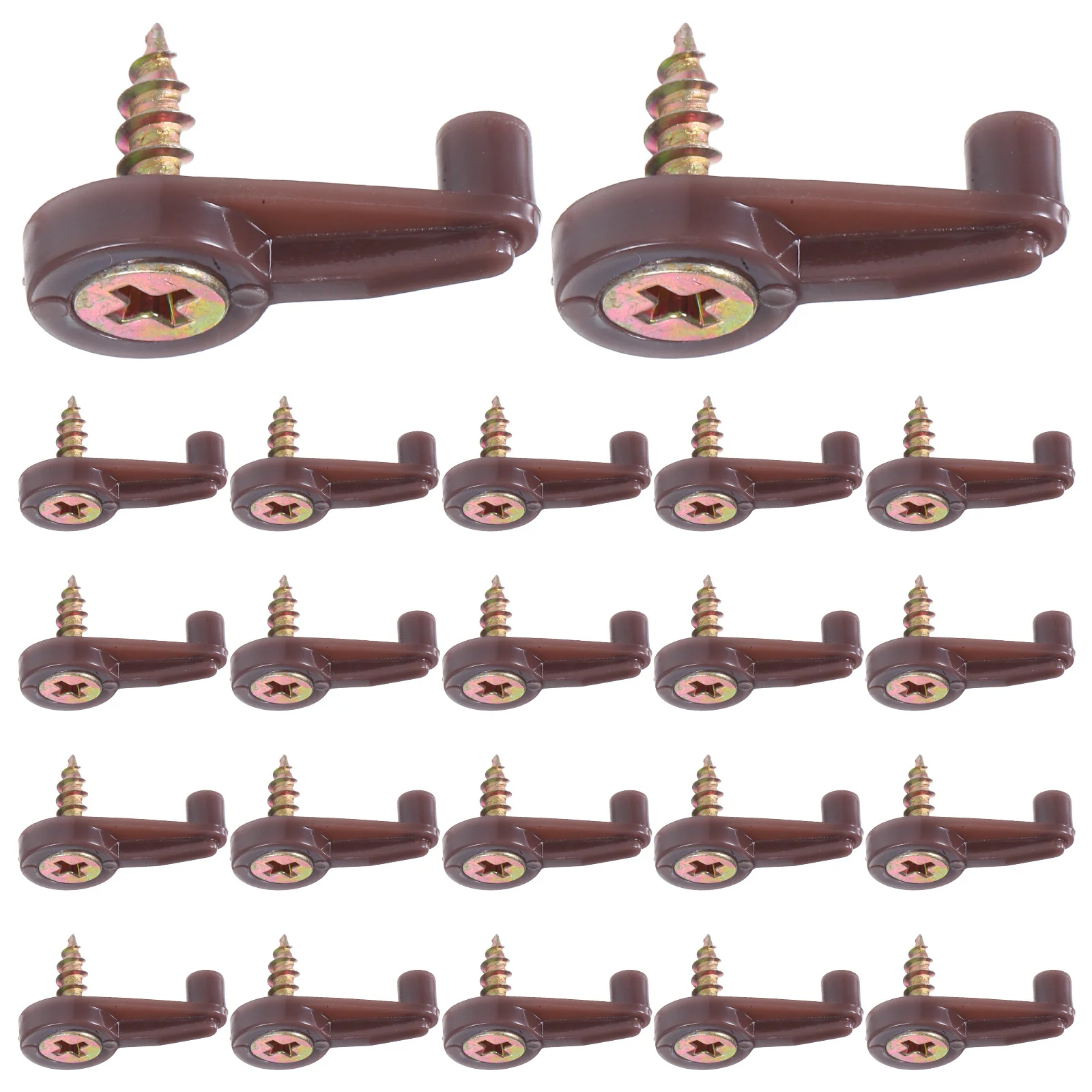 

100Sets Mirror Holder Clips Cabinet Glass Panel Clips Fixed Mounting Clip Durable Mirror Mounting Hardware for Bathroom