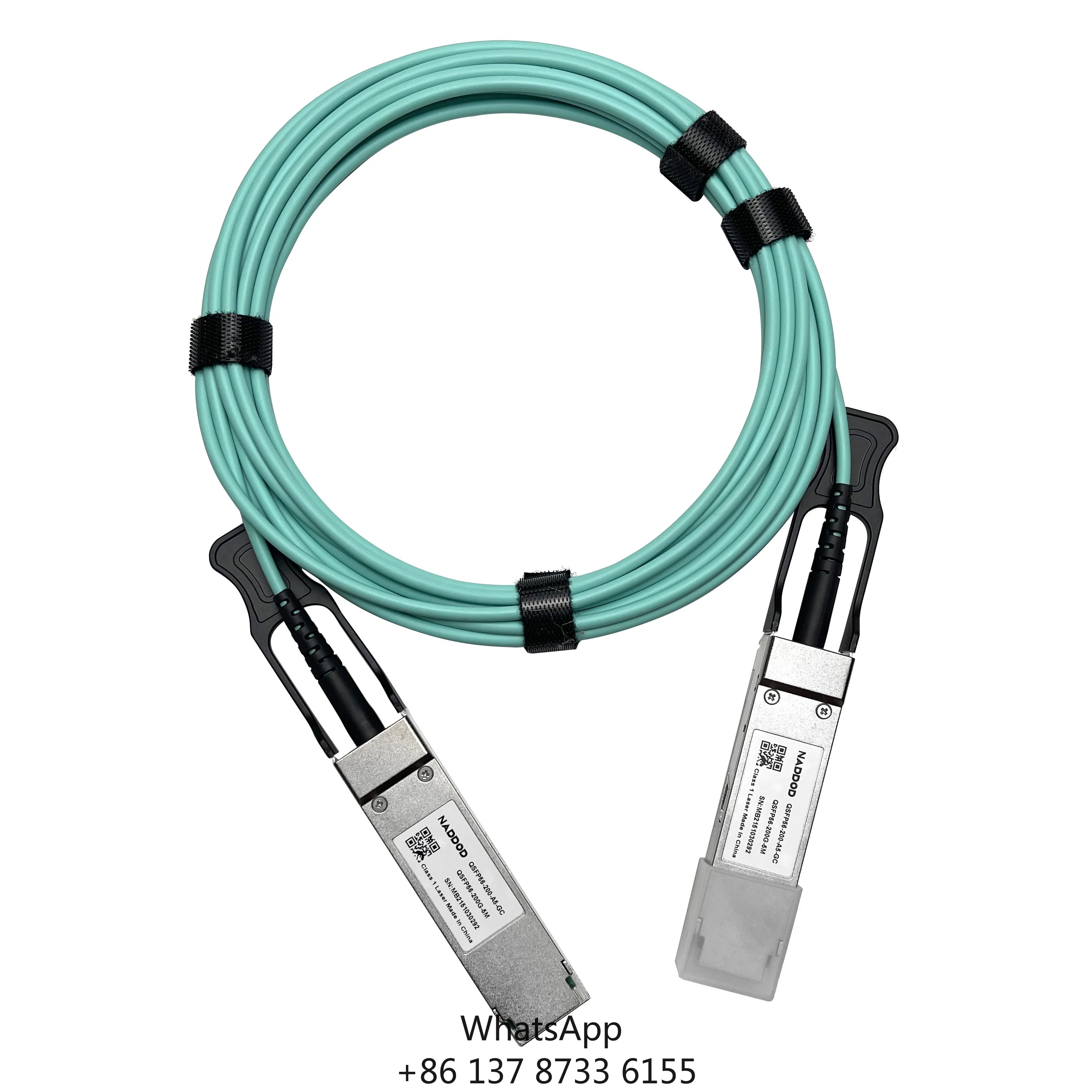 

Mellanox QSFP56-200-A5-GC QSFP56-200G-5M HDR IB 200Gbs Active Optic Fiber Cable Equipment Compatibility H3C