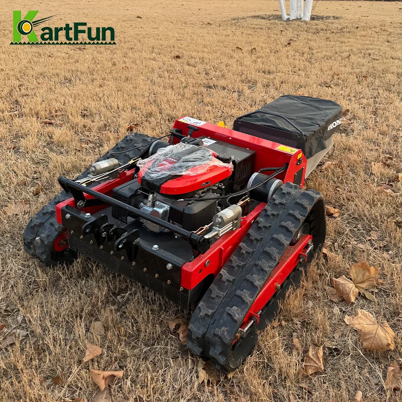 

CE Certified 224cc RC Lawn Mower 1000mm Cutting Path Wireless Remote Grass Cutter Free Shipping For Large Area Landscaping