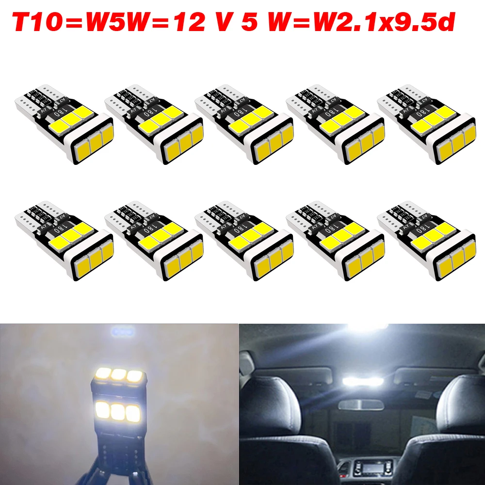 

10pcs T10 W5W LED Canbus 168 192 Car License Plate Light For Chevrolet Niva Spark Orlando Captiva Epica Cruze Aveo Lacetti Sonic