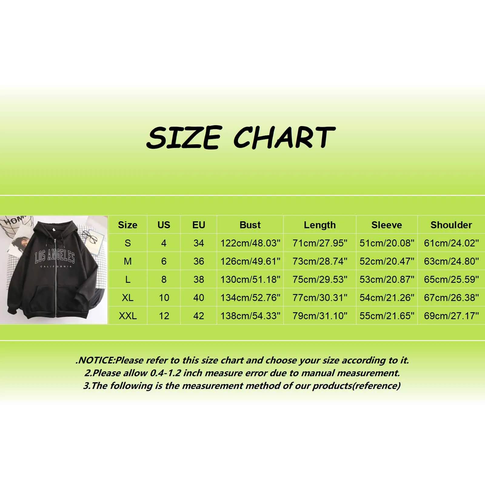 Los Angeles Letter Print Zip up Harajuku Hoodies Jacket Women Casual Oversized Sweatshirt Female Streetwear Pockets Hooded Coats