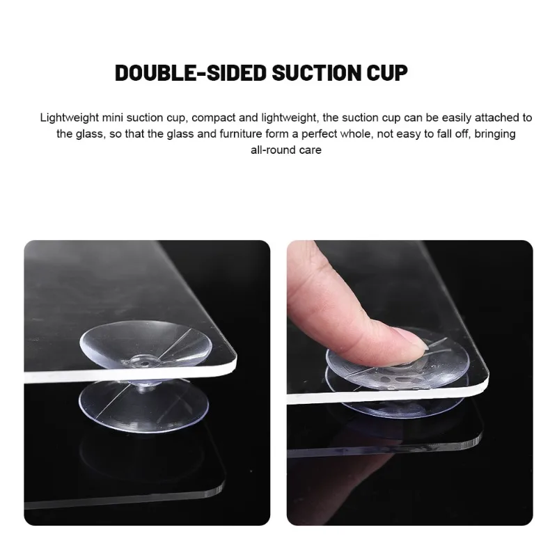 10/100PCS Double Sided Suction Cup PVC Vacuum Non-slip Clear Sucker Pad for Glass Car Window Fixed Sucker Pads Table Holder