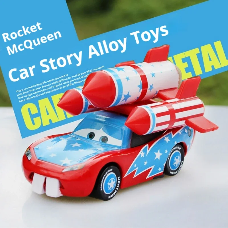 Disney Pixar Alloy Racing Cars Lightning Mcqueen Metal Model Rocket Mcqueen Collection Decoration Kids Birthday Gift Toy