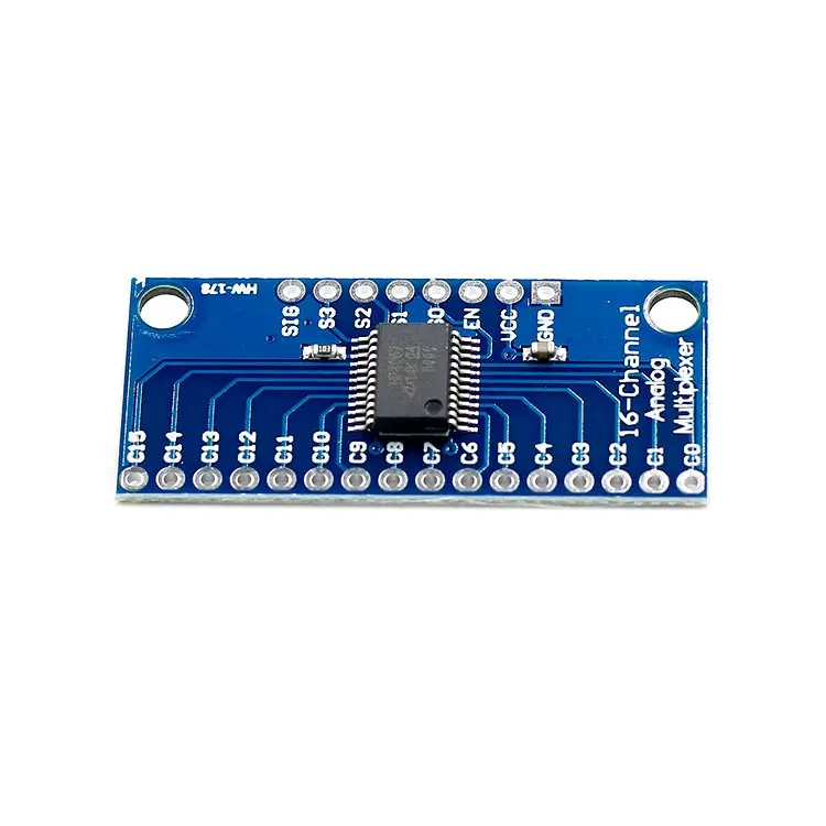 stock CD74HC4067 module 16 channel analog digital multiplexer high speed CMOS logic switch IC chip development board