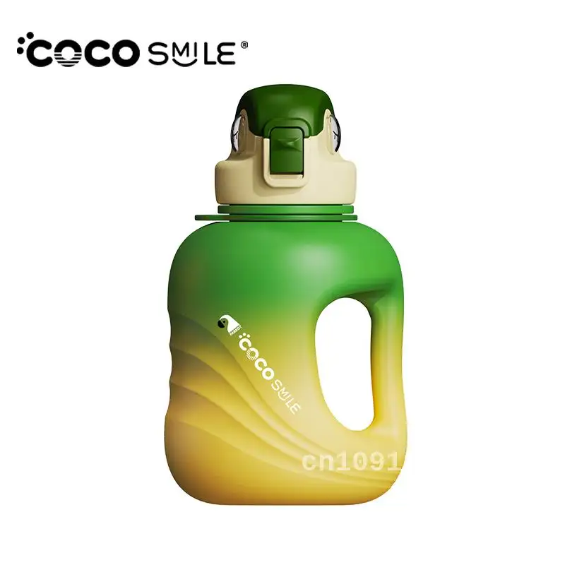 

Large Capacity Water Bottle Sports Fitness Bottle Outdoor Portable Straw Cup Colorful Tons Barrels Kettle