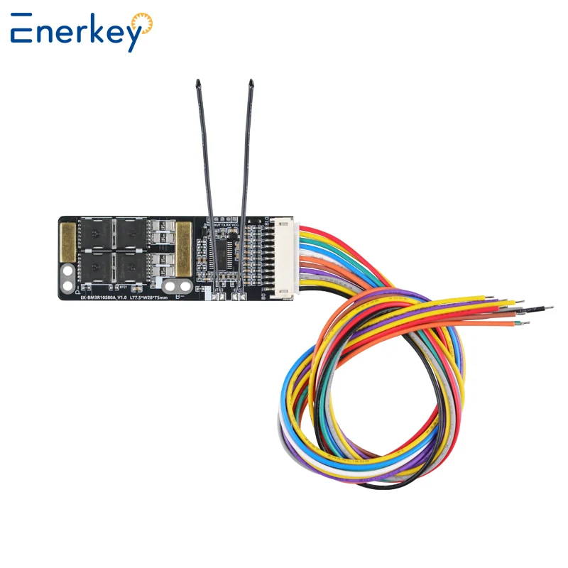 Enerkey 3S 4S 12V 80A 9S 10S 36V Li-ion BMS z NTC 5S 6S 7S 24V do akumulatorów 3.7V 18650 3.2V Lifepo4 8S 24V BMS do e-bike'ów — zdjęcie produktu 3
