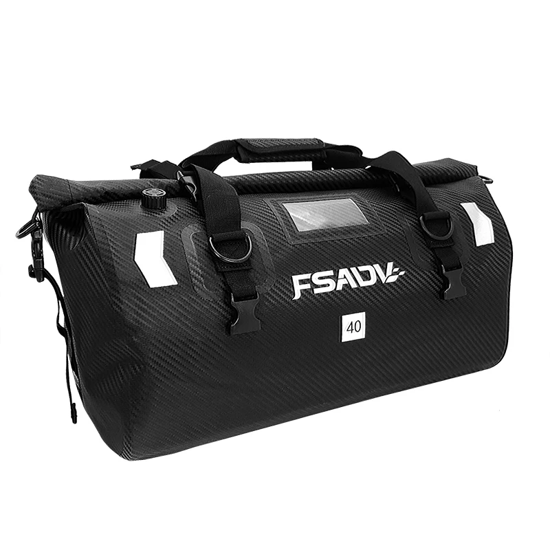 Carbon Black Waterproof Tail Bags Multi-functional Durable For BMW R1200GS R1250GS R1300GS R1300 GS ADV Rear Motocross Seat Bag