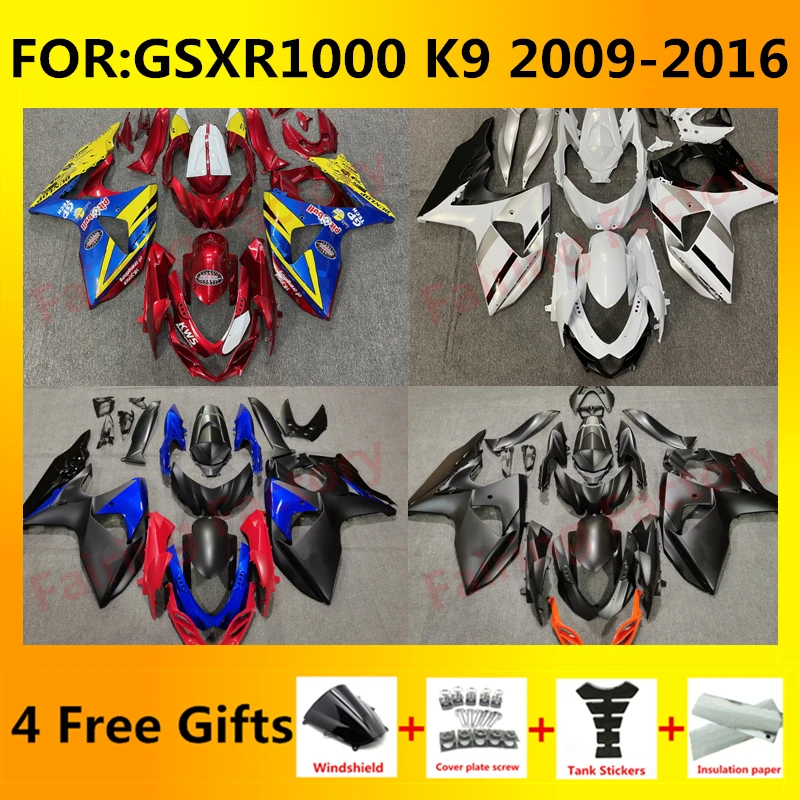

for GSXR1000 2009 - 2016 GSX-R1000 K9 2010 2011 2012 fairing fit Motorcycle Injection Mold ABS Plastics Full Fairings Kit zxmt
