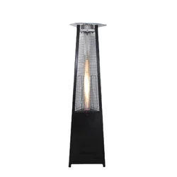 portable heater for parties Outdoor PYRAMID FLAME HEATER Stainless Steel Outdoor Garden Gas Patio Heaters