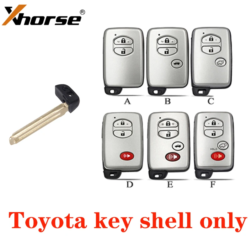 XSTO03EN Xhorse Global Version VVDI XM38 Universal Remote Key for Toyota 4D 8A 4A 4d-71 4d-74 Chip Generate by vvdi key tool