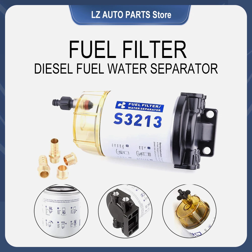 

Подвесной морской топливный фильтр для лодки, дизельный топливный сепаратор воды для Mercury Quicksilver, набор фильтров для лодки с морским двигателем S3213