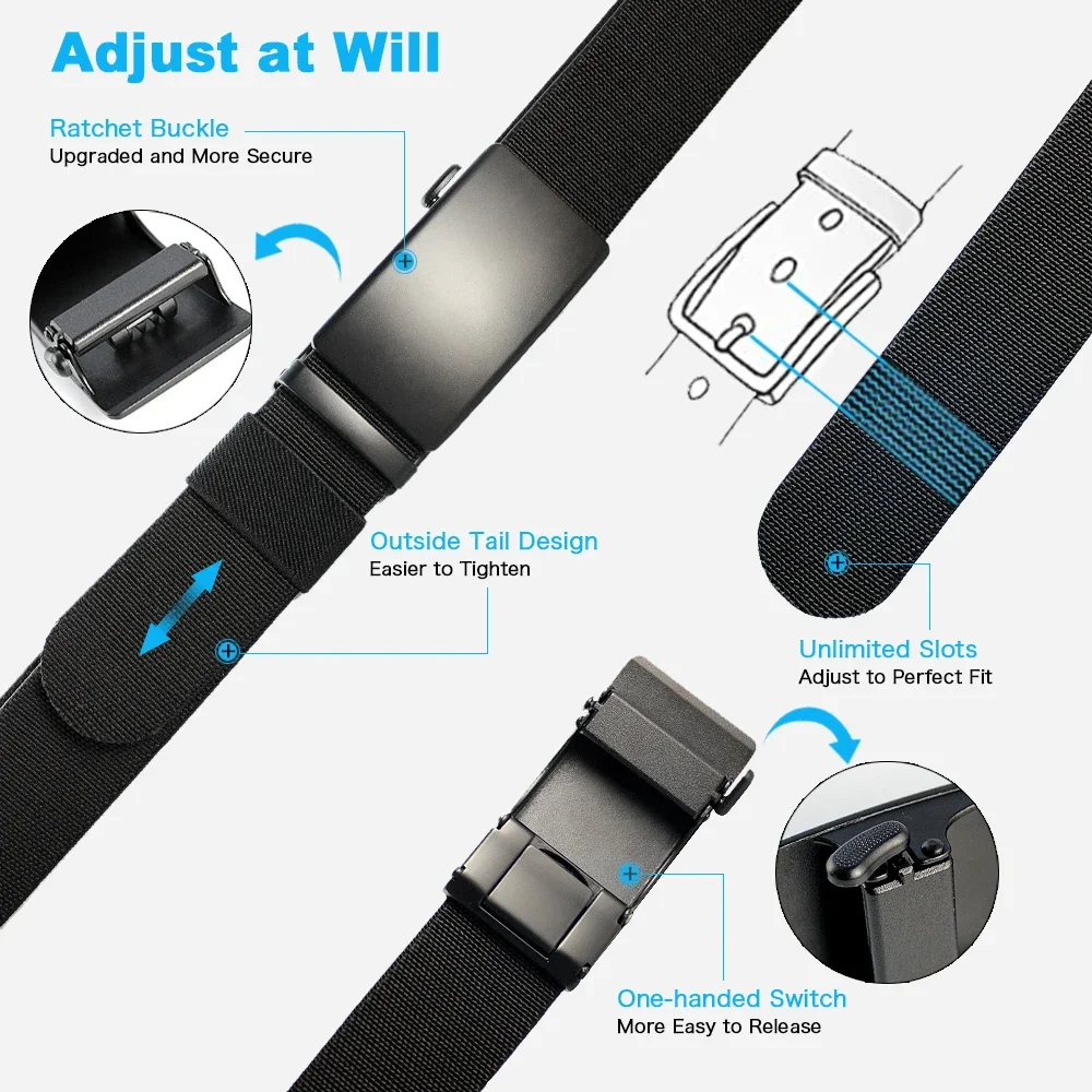 الرجال حزام مطاطا المعادن التلقائي مشبك الجيش في الهواء الطلق الصيد التكتيكية الجينز السراويل حزام النايلون تنفس أحزمة 150 أحزمة كبيرة الحجم