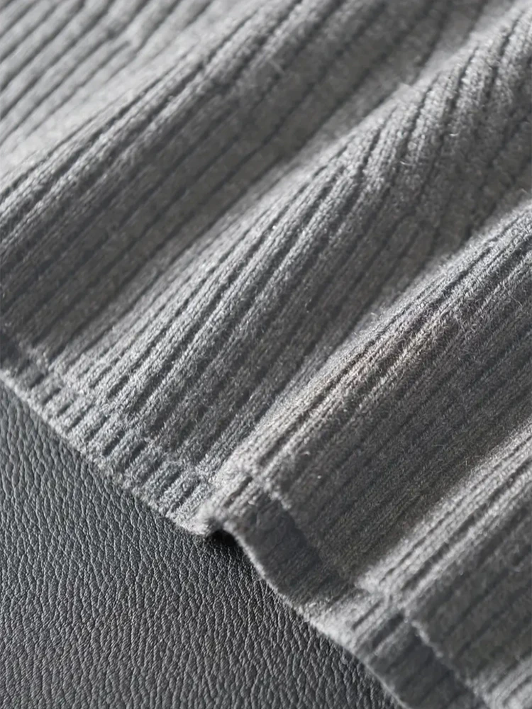 سترة كلاسيكية منسوجة بدون أكمام برقبة على شكل V للرجال موضة خريف وشتاء بسيطة بلون سادة محبوكة قطع علوية للرجال قميص قصير غير رسمي بقصة ضيقة