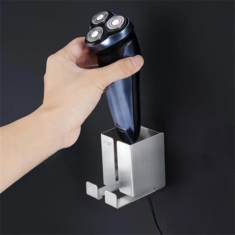 Shaver Organizer Practical Waterproof Wall Mounted Durable Bathroom Supplies Electric Razor Holder Razor Self