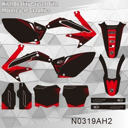 For Honda CRF 450R 2005 2006 2007 2008 Graphics Decals Stickers Motorcycle Background Custom Number Name N0319AH