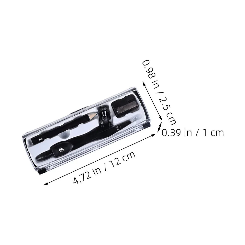 1Set Math Compasses Drawing Tool Precision Geometry Portable Circle Compasses with Non Slip Handle for Students Drafting