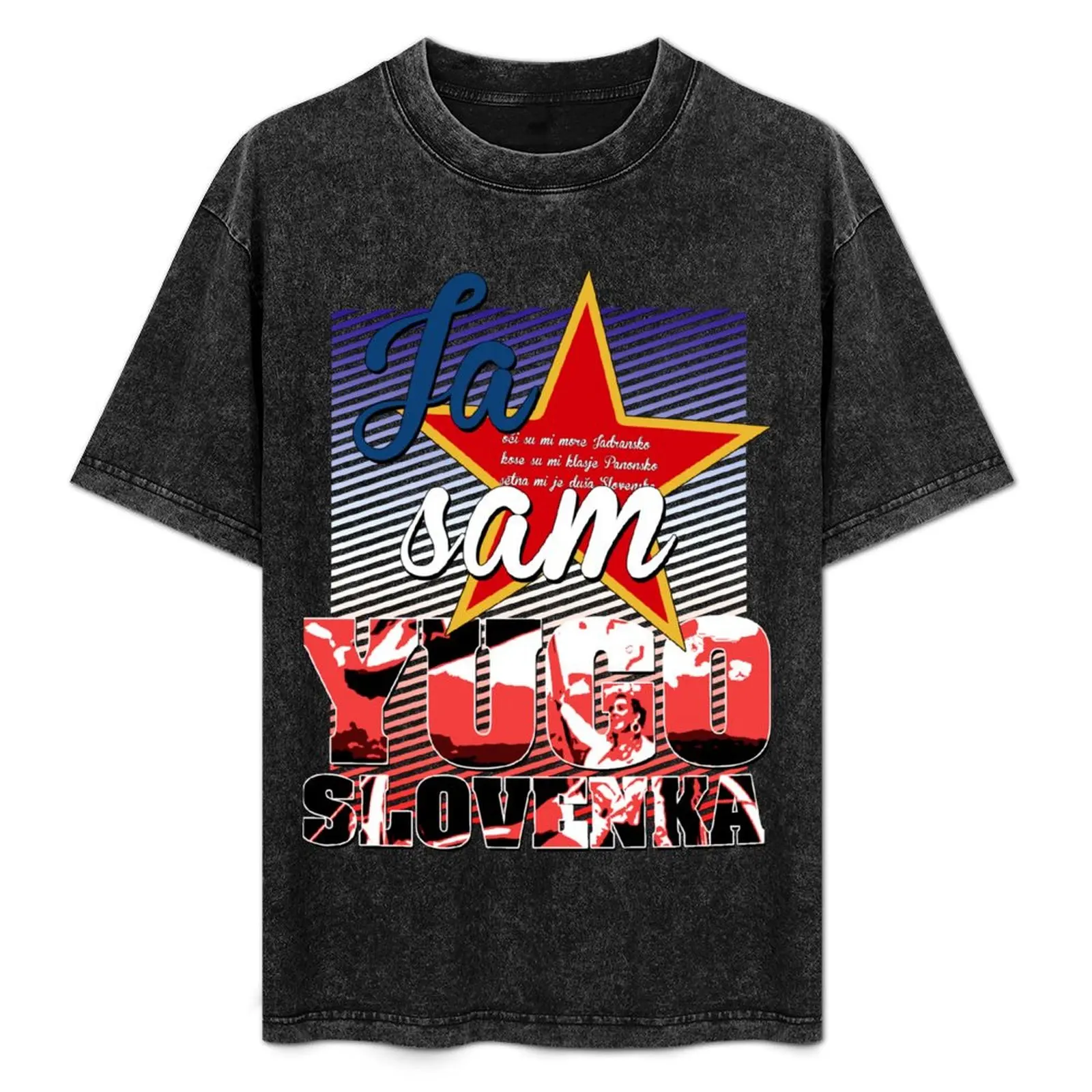 

Ja sam jugoslovenka T-Shirt anime figures oversized graphic tee summer top rapper graphic tees t shirt men