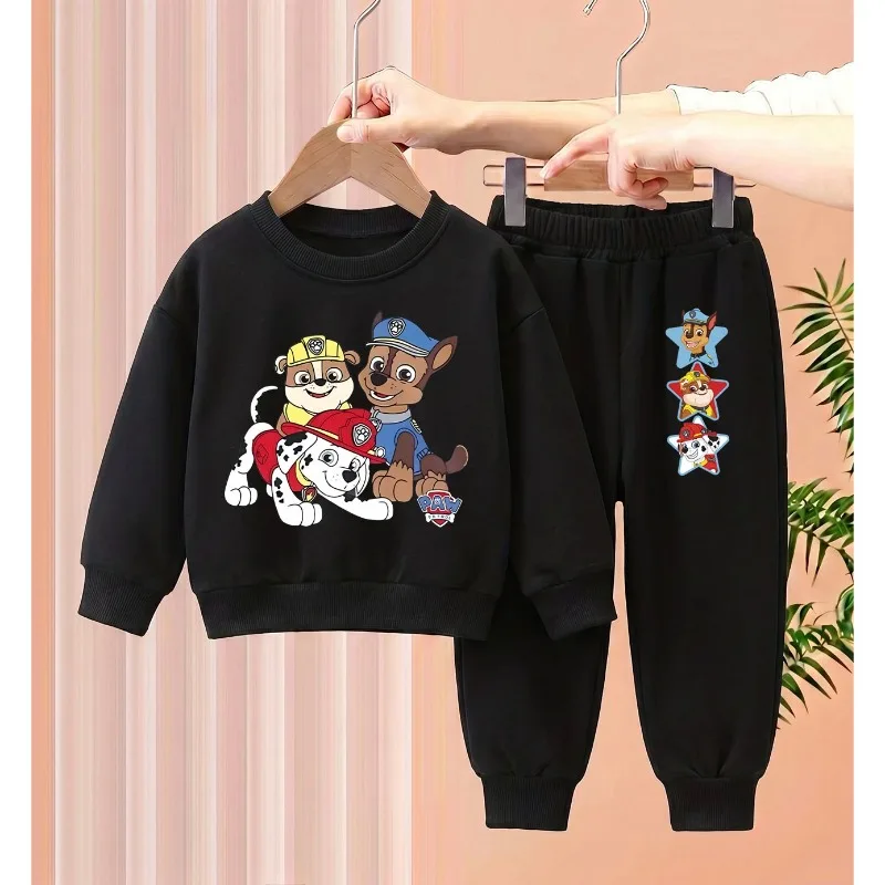 2026 Herbst Neuer Stil Kinder-Freizeit-Hoodie-Sets Kinder-Sweatshirt und Jogginghose Zweiteiliger Anzug Paw Patrol Modischer Trainingsanzug – Detail 4