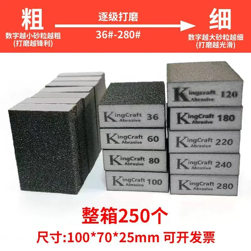Kleanest Sanding Block Sanding Block Sponge Abrasive 36 To 120 Grit Wet Dry For Wood Tile Polishing view 3