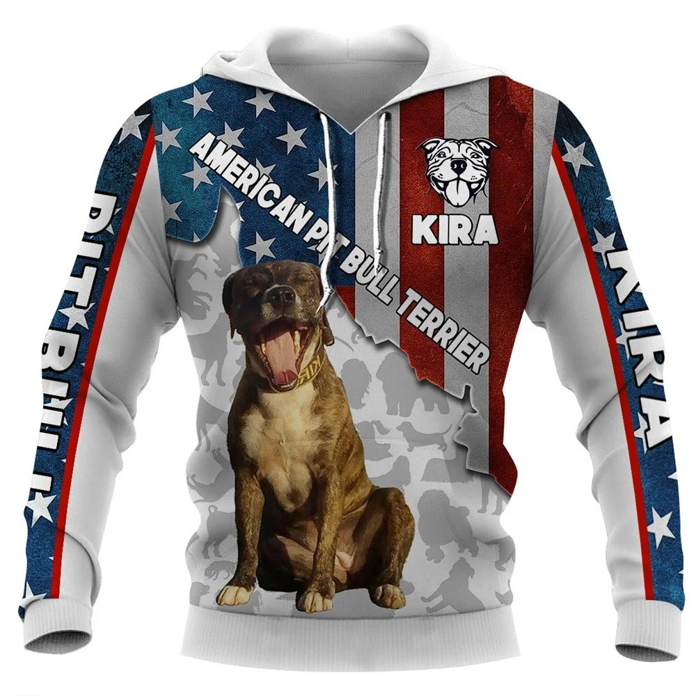 HX Rottweiler Hoodies Old Glory Animals Dog 3D Printed  Hoodie Sweatshirts Pullovers Harajuku Streetwear Dropshipping